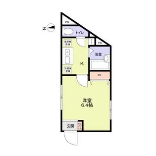 イニッツィオ永田南【1階】の間取り