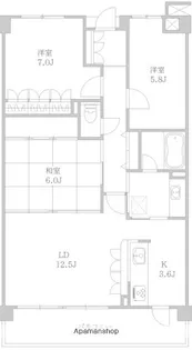 リグランド青葉台【2階】の間取り