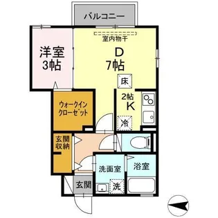マハロ【1階】の間取り