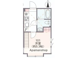 神奈川県横浜市港北区日吉1丁目【アパート】の間取り