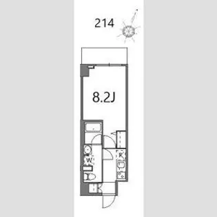 ティーステージジェイアール浜川崎【2階】の間取り