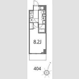 ティーステージジェイアール浜川崎【4階】の間取り