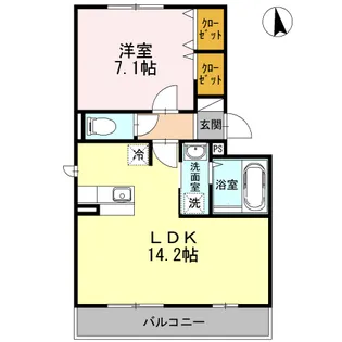 グランフォート 伍番館【3階】の間取り