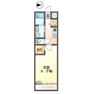 厚木市旭町アパート【1階】の間取り