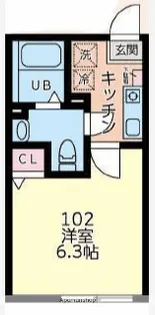 カサ・ソラールさがみ野【1階】の間取り
