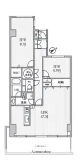 TLRレジデンス磯子駅前【5階】の間取り