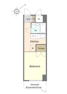 スカイパレス町田【4階】の間取り