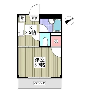 リエス伊勢原【2階】の間取り