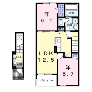 ガーデンコート【2階】の間取り
