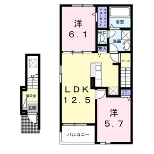 ガーデンコート【2階】の間取り