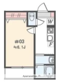 アザーレ パッシオ本厚木B【2階】の間取り