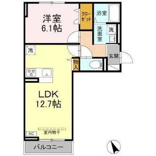 プランドール・さくら【3階】の間取り