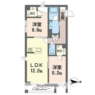 ロングウッドテラス【1階】の間取り