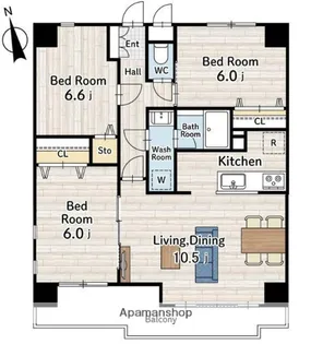 PLENDY南町田グランベリーパーク【1階】の間取り