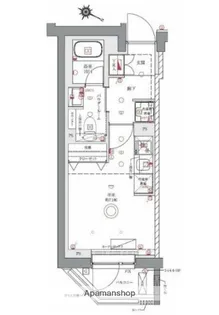 AZEST阪東橋Ⅱ【6階】の間取り