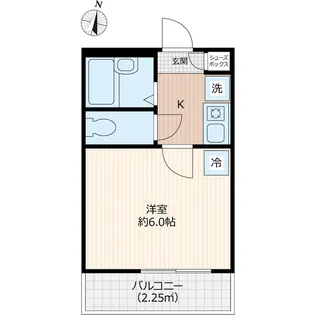 グランフェリオ横浜元町【2階】の間取り