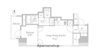 MARKS横浜戸部【7階】の間取り