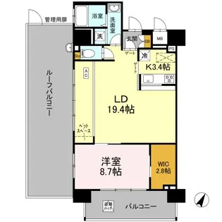 リーラ横浜川和町【10階】の間取り