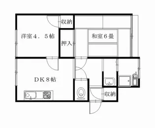 富士ビューマンションⅠ【2階】の間取り