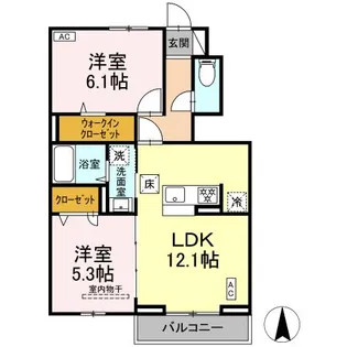 BELL RUN【1階】の間取り