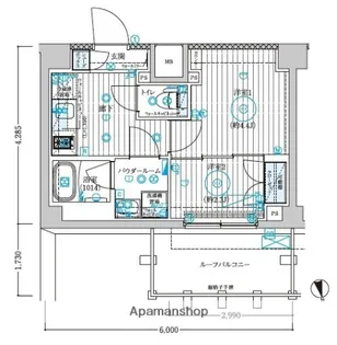 1Kの間取り画像