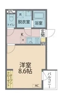 カインドネス町田Ⅲ【103号室号室】の間取り