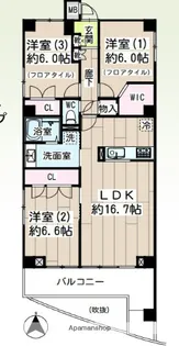 LIVE REST KAWASAKI 515【3階】の間取り