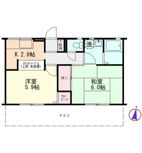 神奈川県川崎市宮前区神木本町1丁目【アパート】の間取り