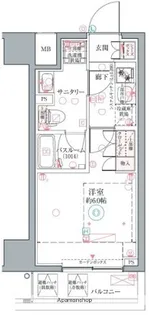 クレヴィスタ横浜関内Ⅱ【4階】の間取り