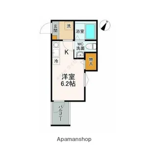 神奈川県横浜市西区境之谷【アパート】の間取り