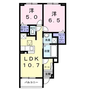 メゾン カルム【1階】の間取り