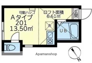 ユナイト大岡ギルバート・グレイプ【2階】の間取り