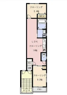 プレジデントマンション日の出町【2階】の間取り