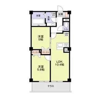 LAPIN湘南【1階】の間取り