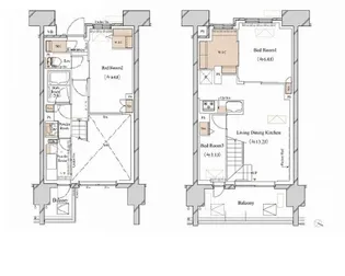 ブランシエスタ新丸子リバーフロント【0605号室】の間取り