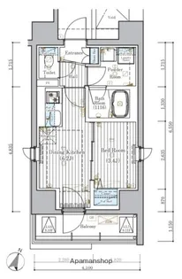 ミライズ横濱SOUTHレジデンス【8階】の間取り