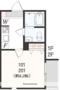 アザーレ・クオン東海大学前【1階】の間取り