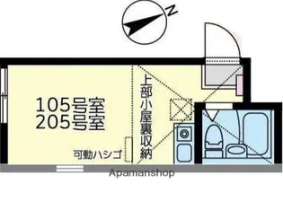 ブルーミー川崎【1階】の間取り