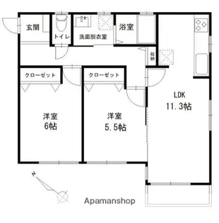 ウィスマ・セントラル【2階】の間取り