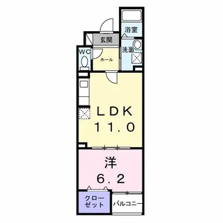 ルリアンラポーズ【2階】の間取り