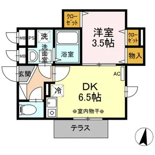 ベルソフィア【1階】の間取り
