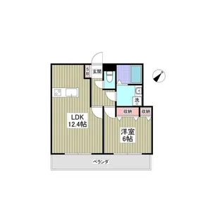 ドエルトヨサワ【1階】の間取り