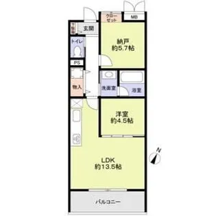 THE TAKASUNA KULTURCE【1階】の間取り