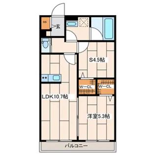 さくら十番館【3階】の間取り