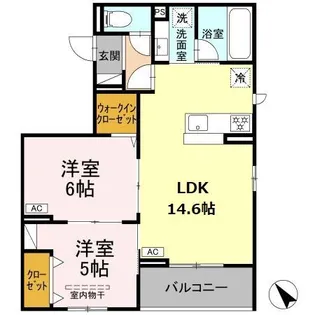 シャルムコート【3階】の間取り