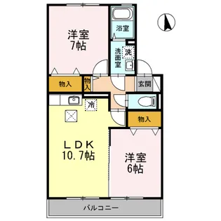 ラマージュI【1階】の間取り