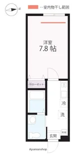 QUIET CRAB HOUSE MIX西谷B号棟(仮)【1階】の間取り