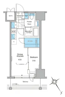 ルフォンプログレ横浜関内【13階】の間取り