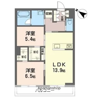 アスターミキ【3階】の間取り