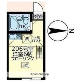 ユナイト白楽シルヴィバレンタイン【2階】の間取り